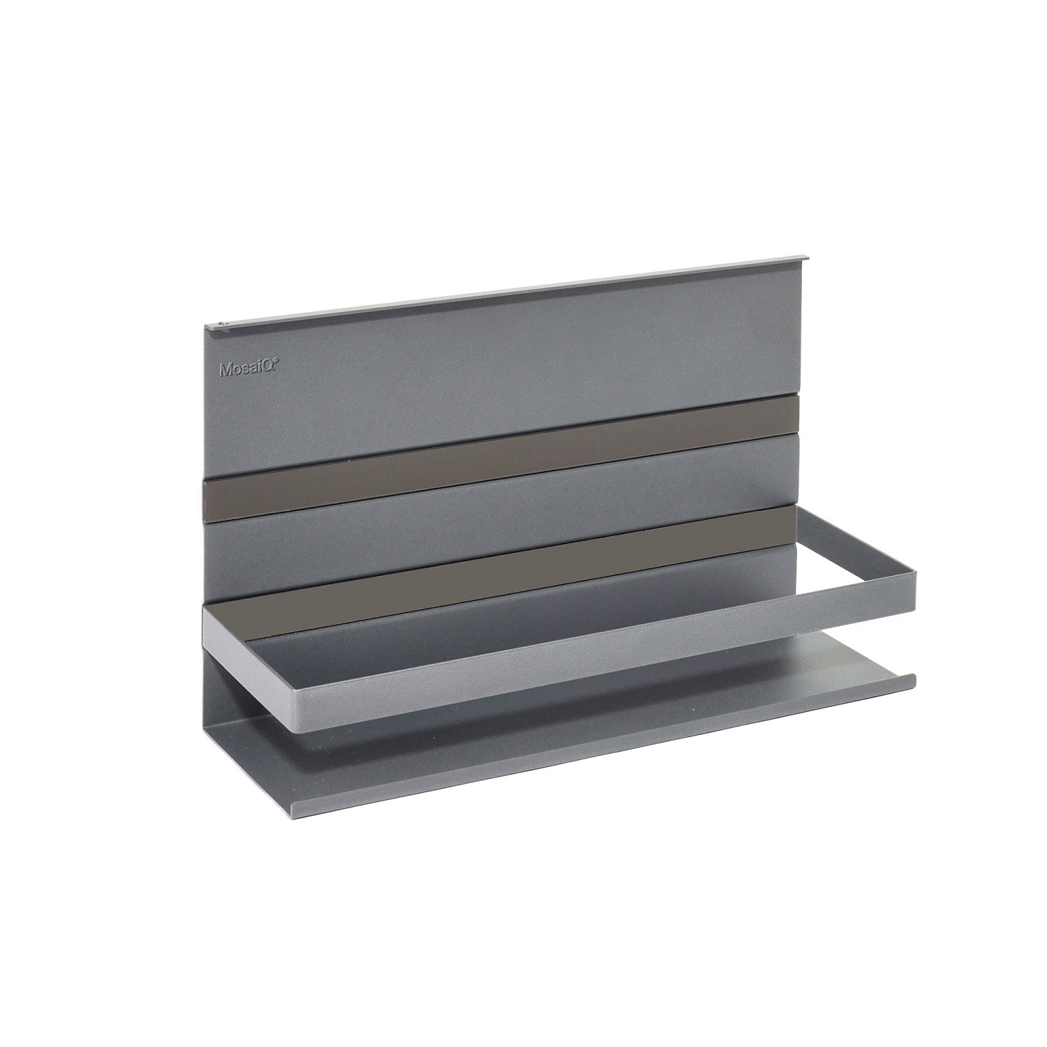 Полка с рейлингом ЛинероМозаик h.200, цвет АНТРАЦИТ Kessebohmer | официальный магазин